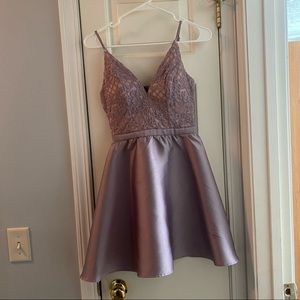 light purple mini dress